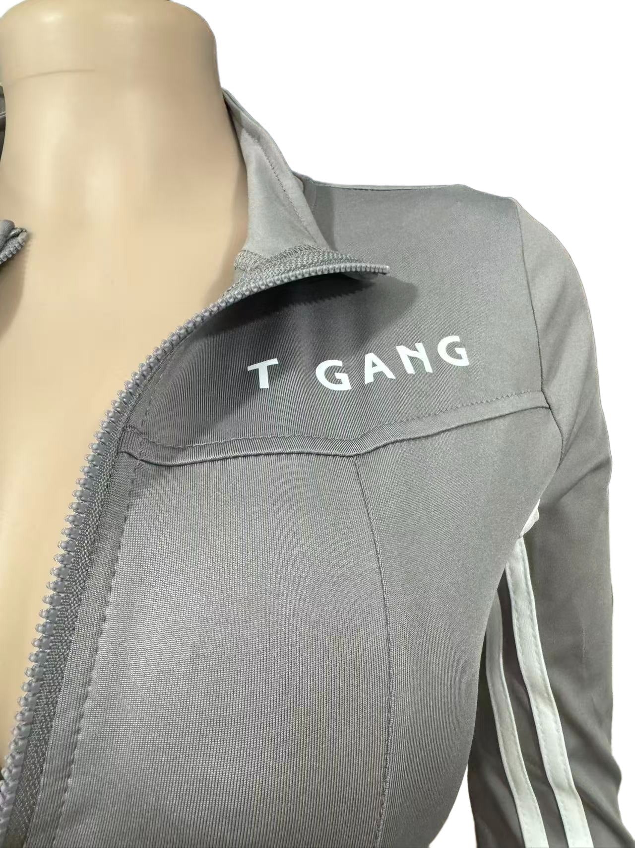 Zipper Crop Top & Matching Leggings