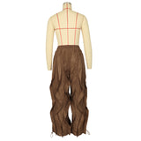 Baggy Drawstring Cargo Pants