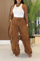 Baggy Drawstring Cargo Pants