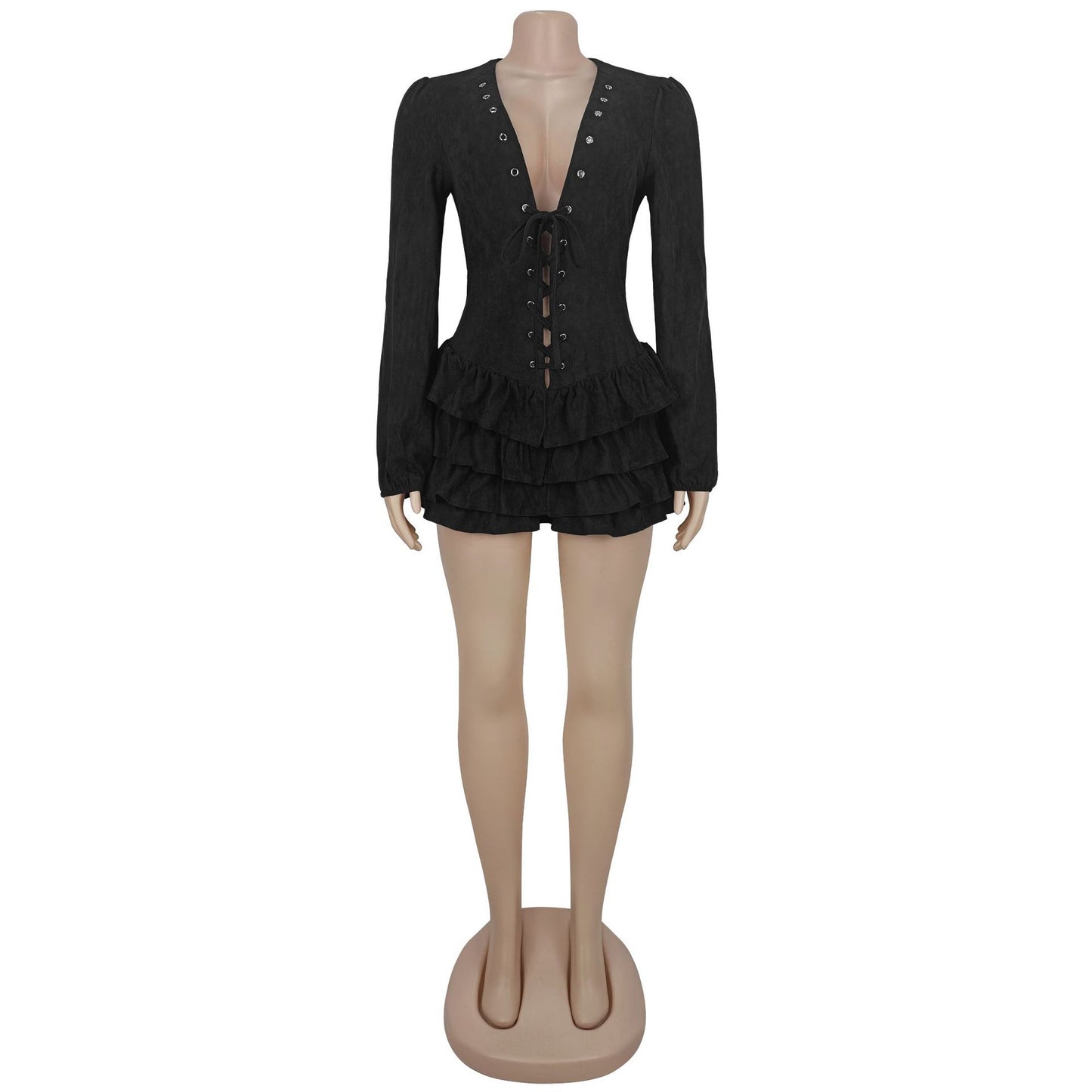 Chic Ruffled Mini Dress