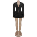 Chic Ruffled Mini Dress