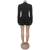 Chic Ruffled Mini Dress