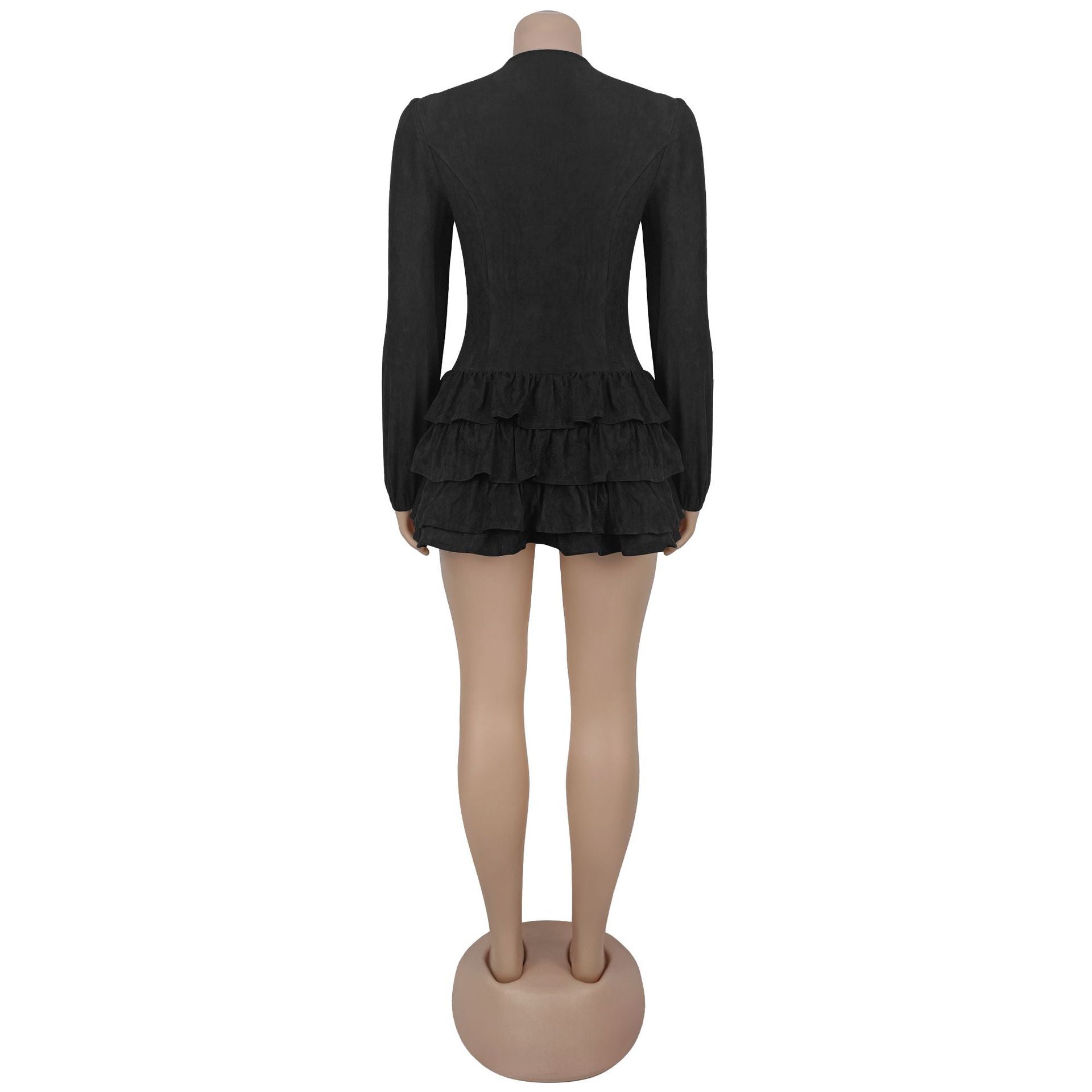 Chic Ruffled Mini Dress