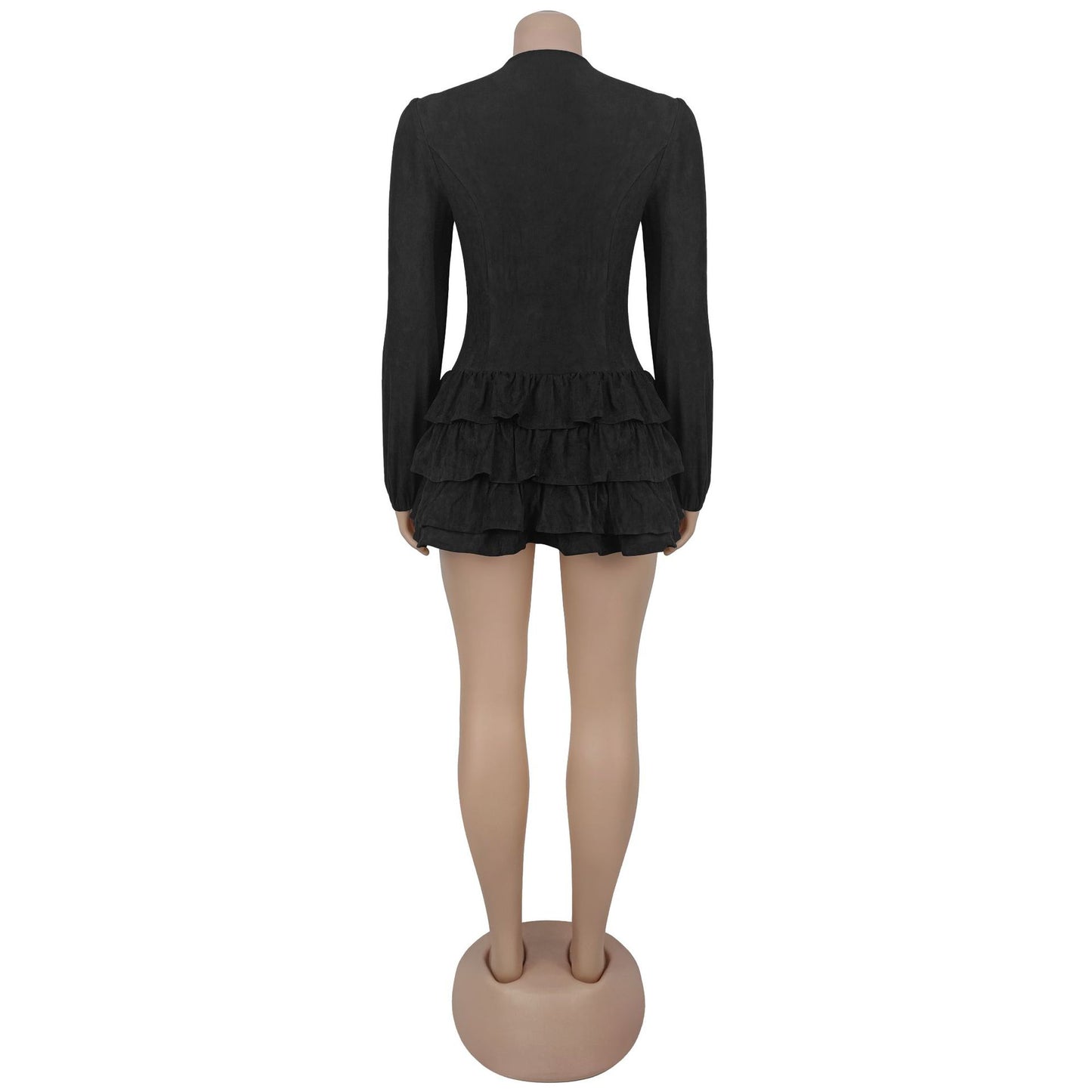 Chic Ruffled Mini Dress