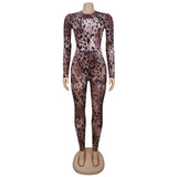 Chic Leopard Print Jumpsuit