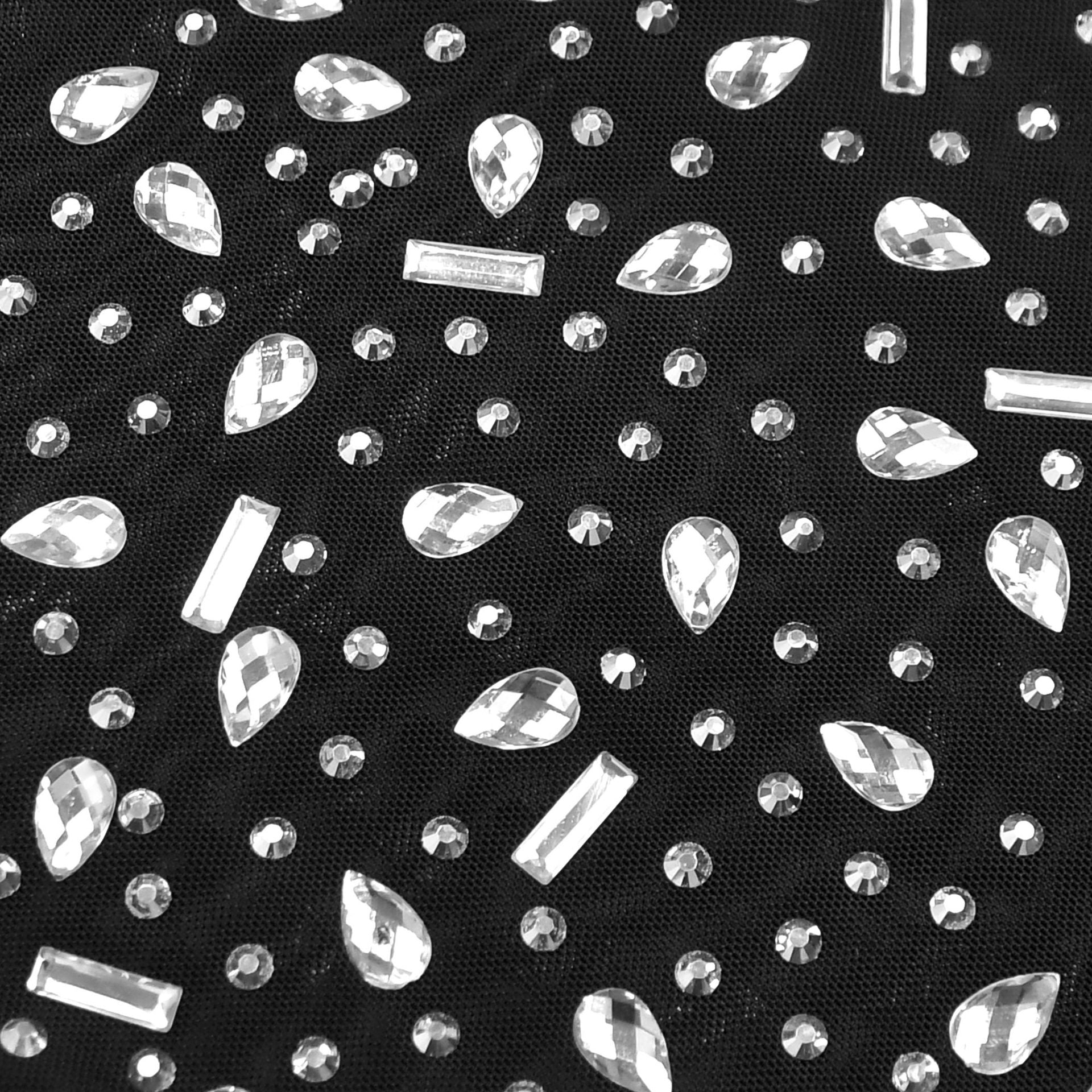 Embellished Dress with Metallic Finish