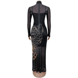 Glamorous Animal Print Maxi Dress