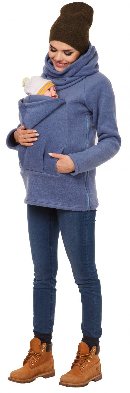 Warm Maternity Sweatshirt with Baby Carrier
