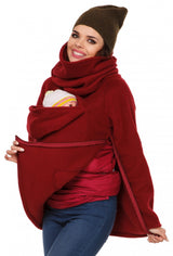 Warm Maternity Sweatshirt with Baby Carrier