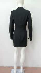 Bodycon Dress with Silver Button