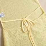 Elegant Yellow Long Sleeve Gown