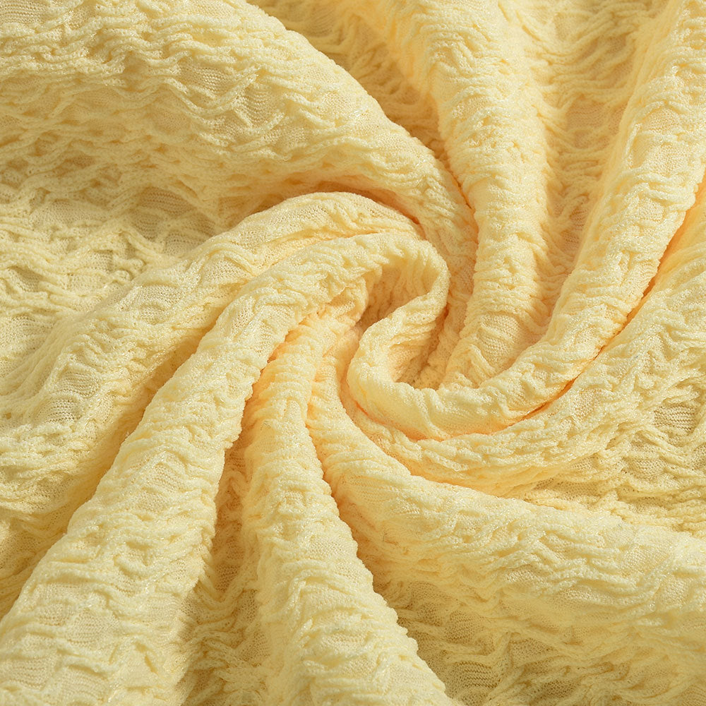 Elegant Yellow Long Sleeve Gown