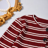 Chic Striped Two-Piece Set