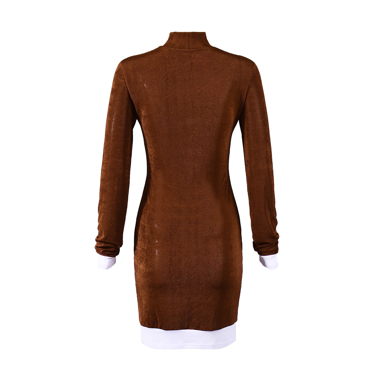 Metallic Long Sleeve Bodycon Dress