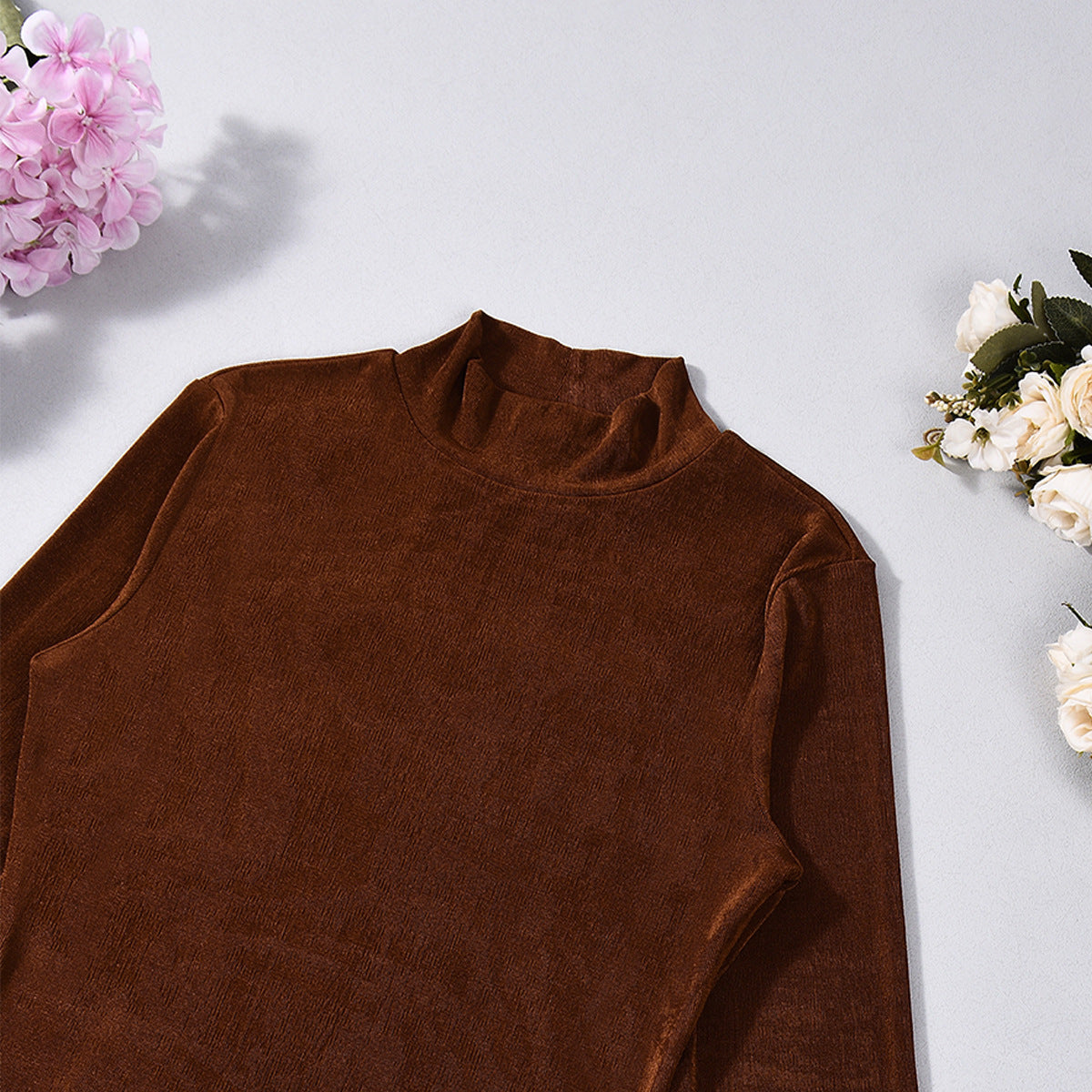 Metallic Long Sleeve Bodycon Dress