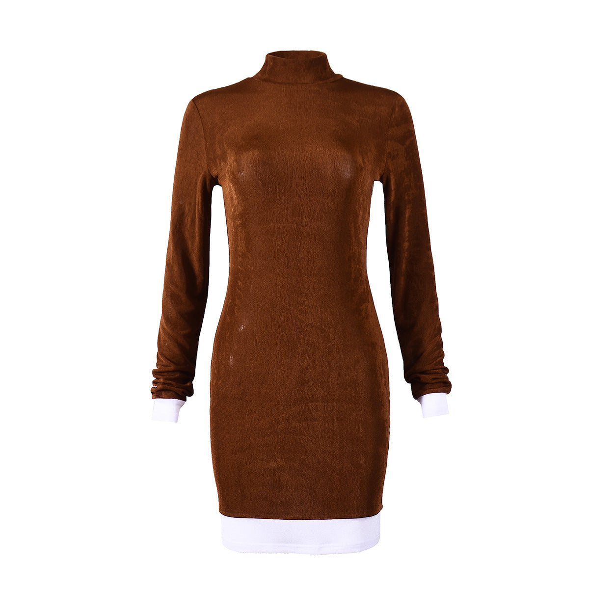 Metallic Long Sleeve Bodycon Dress