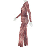 Elegant Leopard Print Set