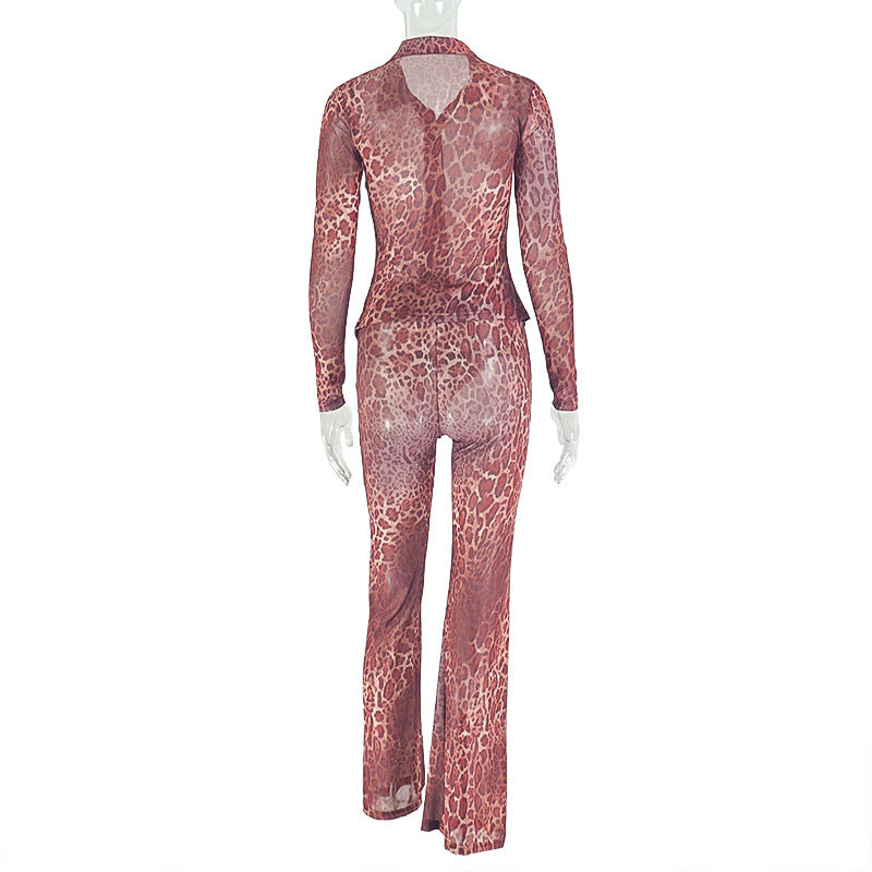 Elegant Leopard Print Set