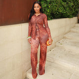 Elegant Leopard Print Set