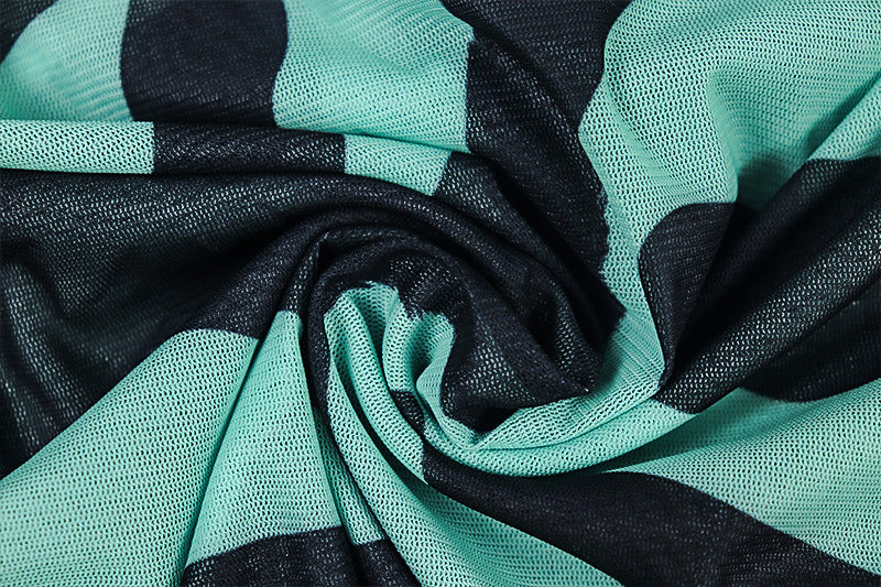 Green Abstract Pattern Top