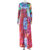 Vibrant Colorful Maxi Dress