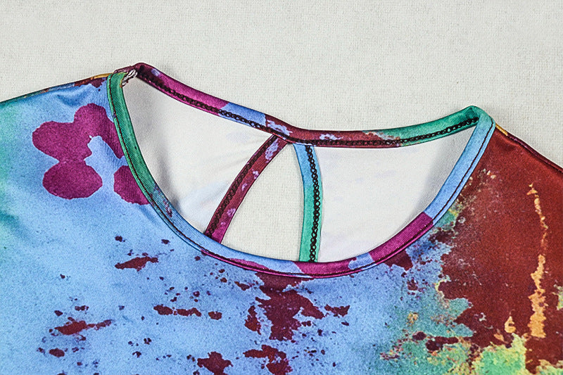 Vibrant Colorful Maxi Dress