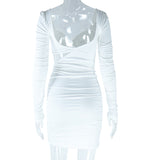 Elegant Dress with Ruched Detailing