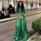 Vibrant Patterned Maxi Dress