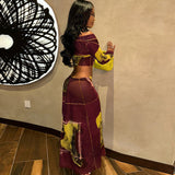 Matching Cropped Top & Maxi Skirt