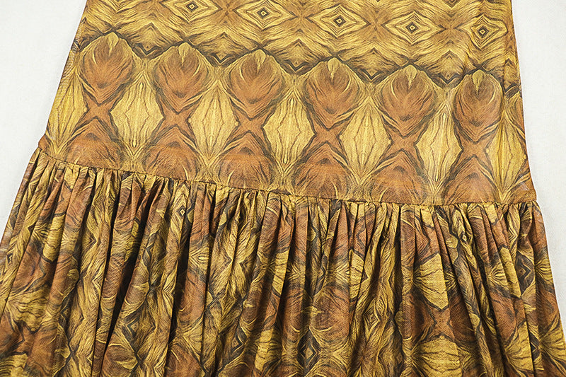 Ethnic Print Maxi Dress