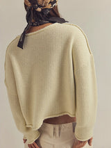 Cozy Beige Knit Top