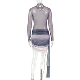 Bodycon Dress with Wrap Detail