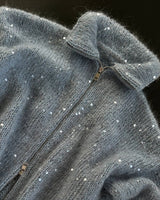 Elegant Knit Jacket with Sequins