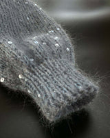 Elegant Knit Jacket with Sequins