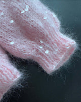 Elegant Knit Jacket with Sequins