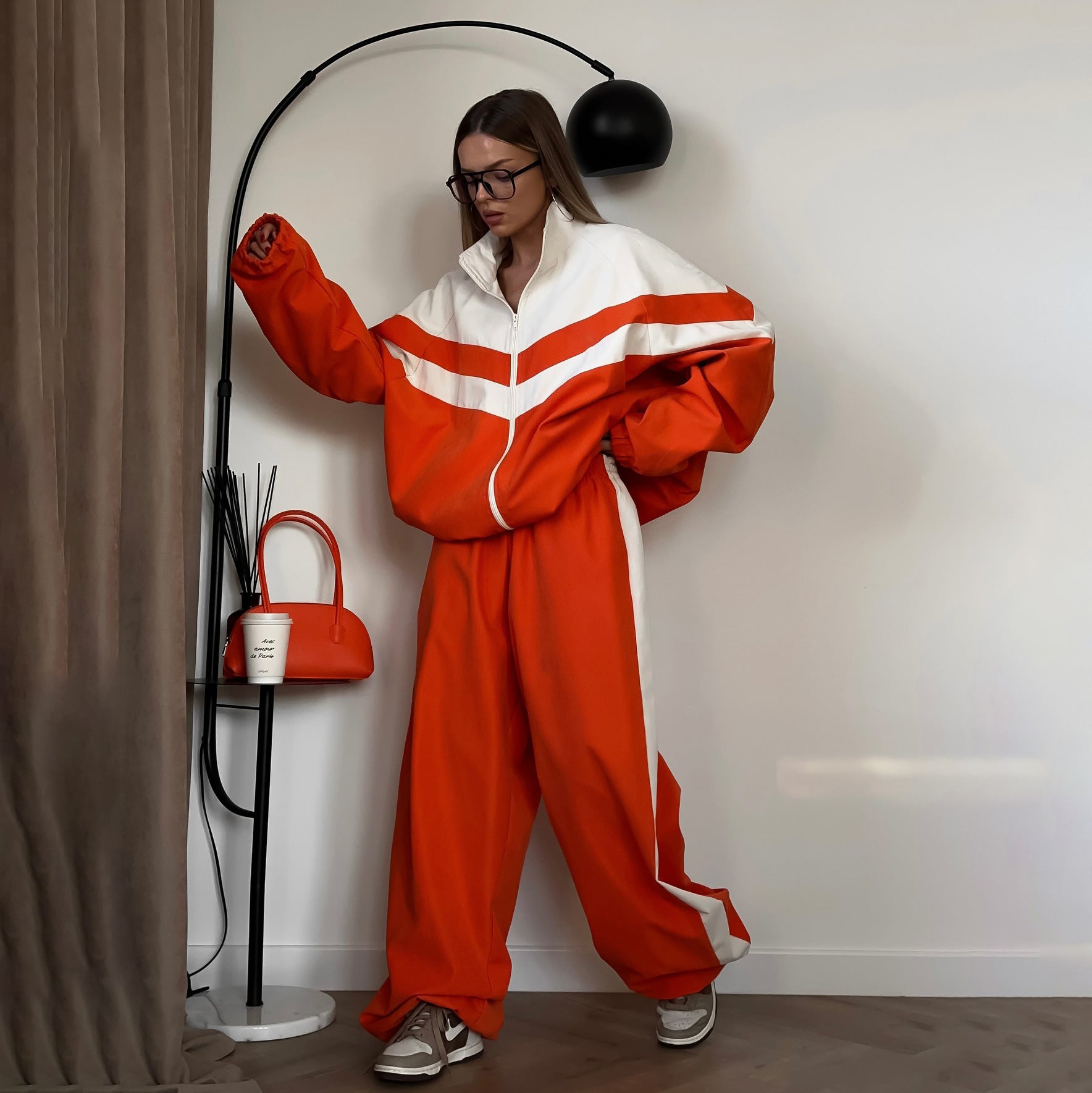 Retro Color Block Tracksuit