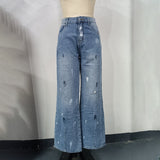 Distressed High-Waisted Jeans