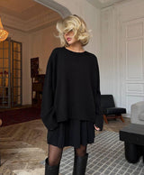 Elegant Top & Pleated Skirt Set