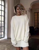 Elegant Top & Pleated Skirt Set