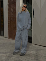 Casual Oversized Gray Lounge Set