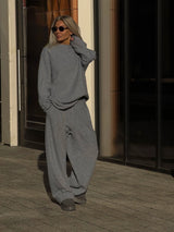 Casual Oversized Gray Lounge Set