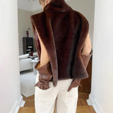 Luxurious Faux Fur Vest Sweater