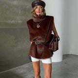 Luxurious Faux Fur Vest Sweater