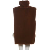 Luxurious Faux Fur Vest Sweater