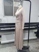 Elegant Draped Evening Dress