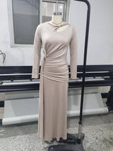 Elegant Draped Evening Dress