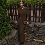 Elegant Draped Evening Dress