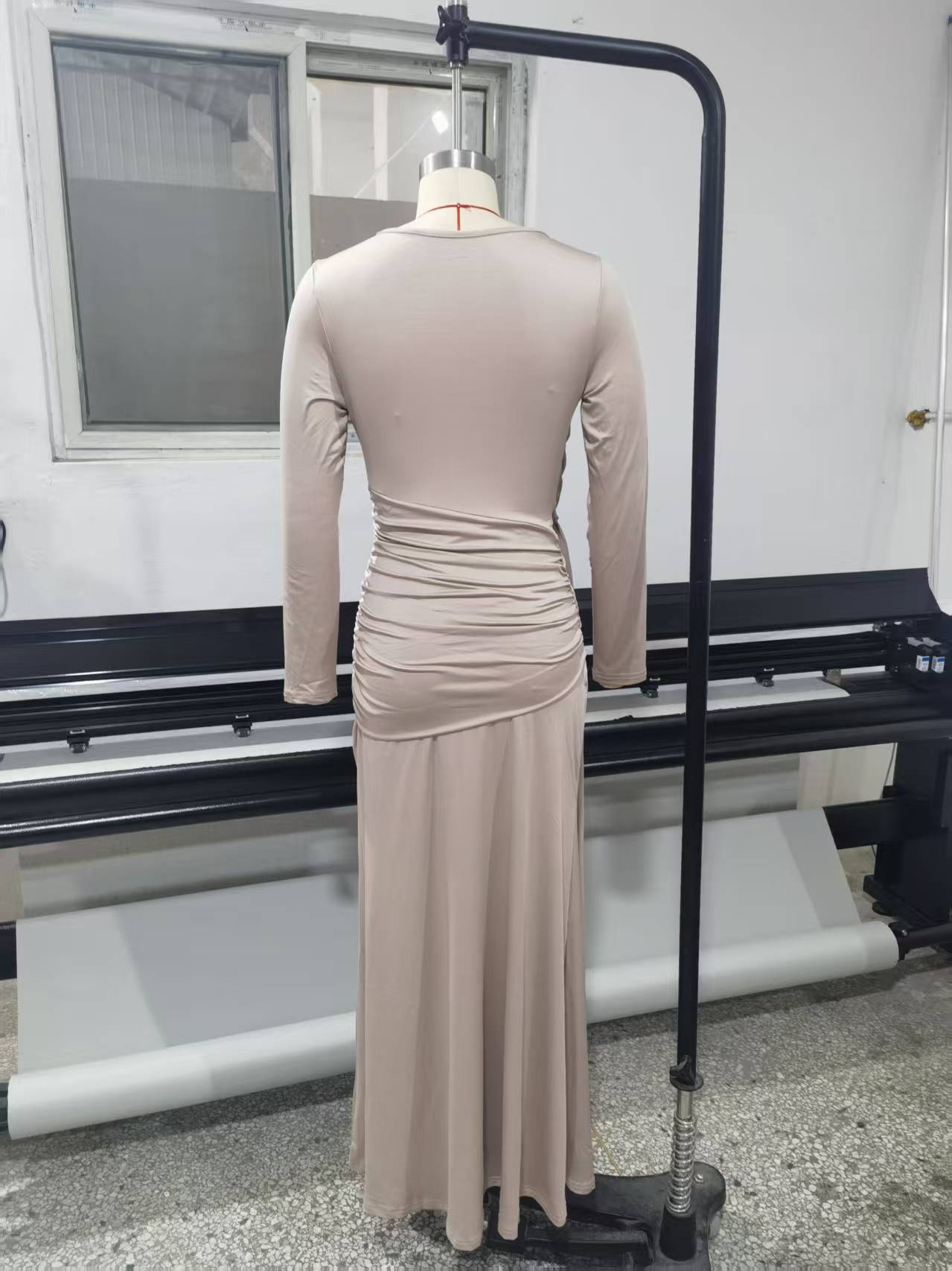 Elegant Draped Evening Dress