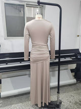 Elegant Draped Evening Dress