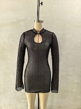 Bodycon Dress with Zipper Detail